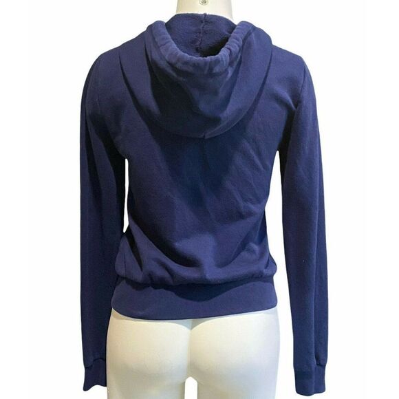‎PINK Navy Hooded Sweatshirt Adult XS - Picture 2 of 3